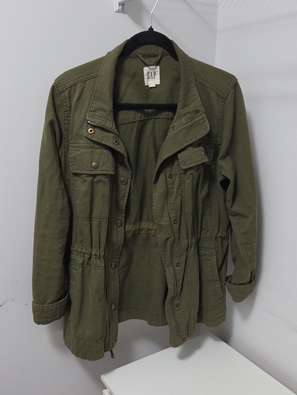 GAP Olive Green Drawstring Utility Jacket